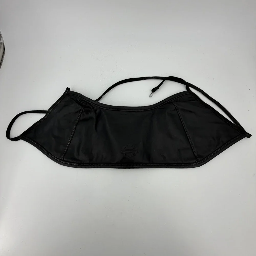 Harley-Davidson Touring Saddlebag Lid Bra Covers Black Leather Tank Covers Lot
